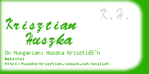 krisztian huszka business card